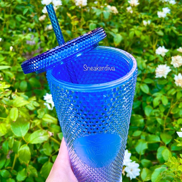 💙Starbucks💙overseas Blue💎bling Korea💎studded - Picture 2 of 4